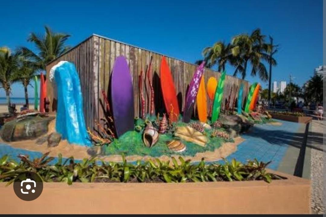 Ape Privilegiado No Centro Da Ocian E A 150M Da Praia E Feirinha, Com Wi-Fi E Garagem ! Praia Grande (Santos) Exterior foto